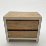 Comodino in legno massello Acqua 55 cm - OrchideaMilano1981