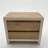 Comodino in legno massello Acqua 55 cm - OrchideaMilano1981