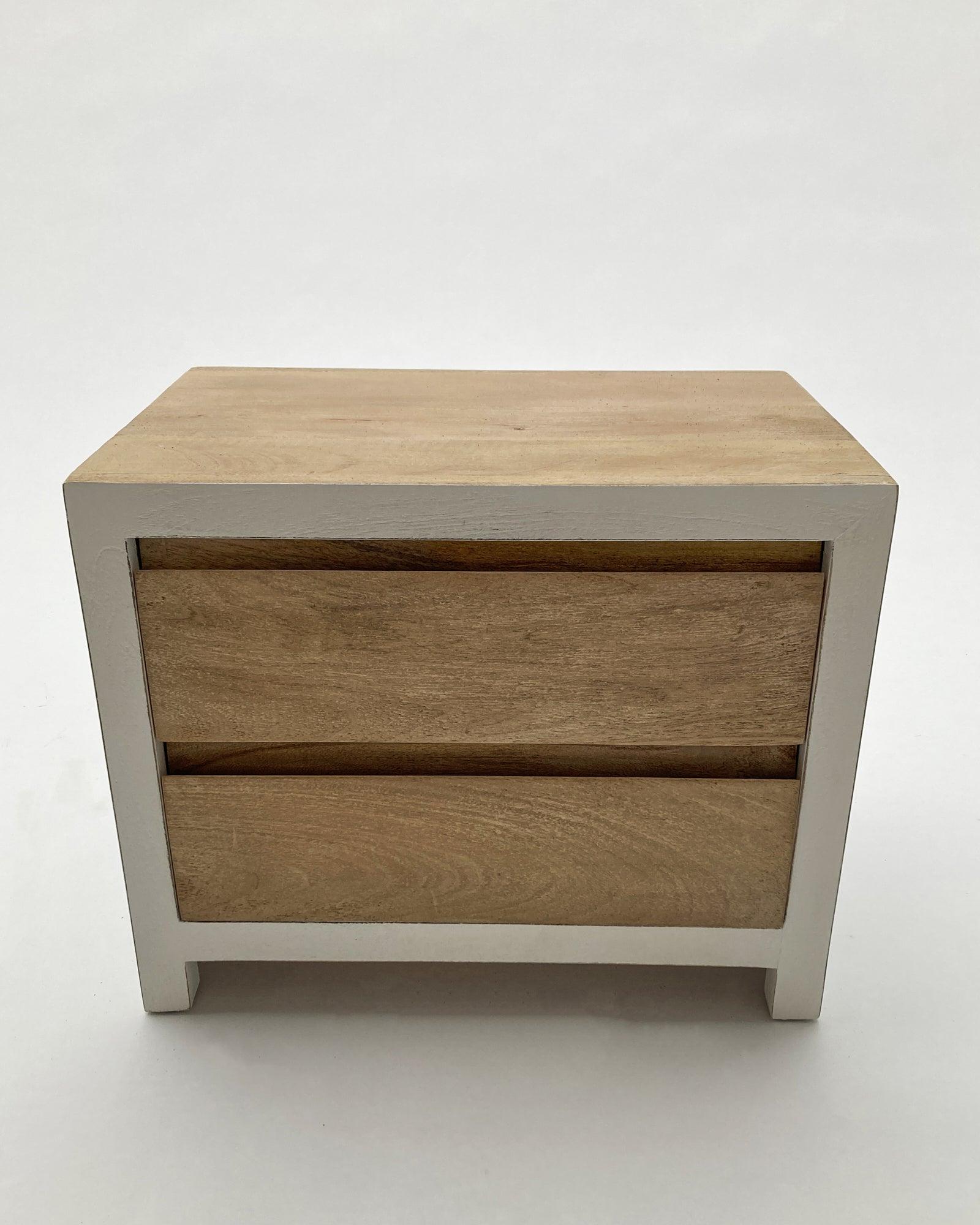 Comodino in legno massello Acqua 55 cm - OrchideaMilano1981