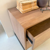 Comodino 2 cassetti in legno e ferro Skyline 60 cm - OrchideaMilano1981