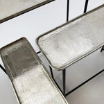 Consolle moderne in alluminio e ferro Modern Style set di 3 - OrchideaMilano1981