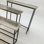 Consolle moderne in alluminio e ferro Modern Style set di 3 - OrchideaMilano1981