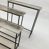 Consolle moderne in alluminio e ferro Modern Style set di 3 - OrchideaMilano1981