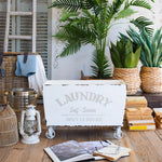 Cassetta con ruote in legno Country Living - OrchideaMilano1981
