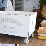 Cassetta con ruote in legno Country Living - OrchideaMilano1981