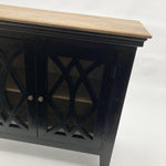 Credenza in legno e vetro Classic Black 112 cm - OrchideaMilano1981