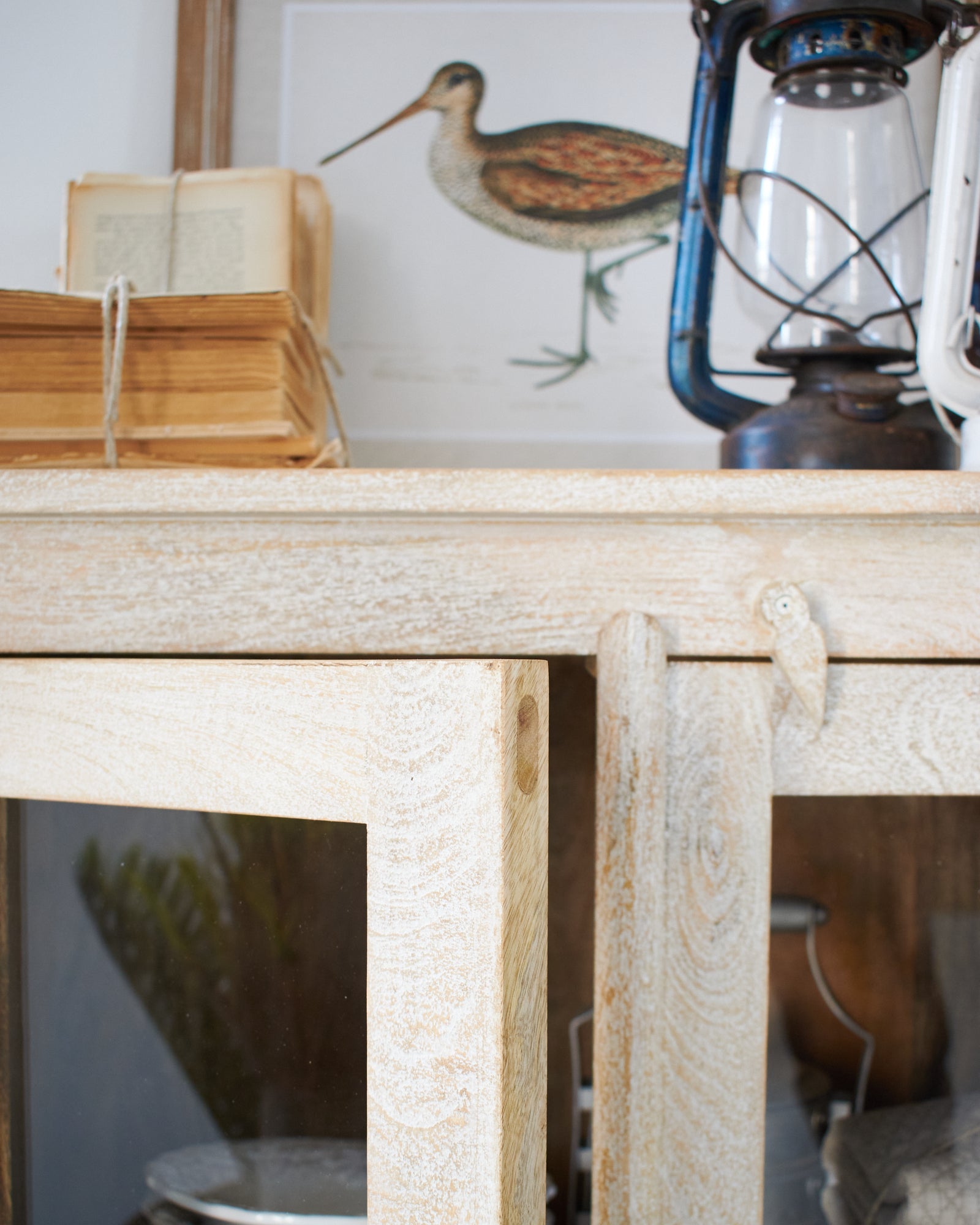Credenza in legno e vetro Pantelleria 70 cm - OrchideaMilano1981