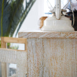 Credenza in legno e vetro Pantelleria 70 cm - OrchideaMilano1981