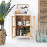 Credenza in legno e vetro Pantelleria 70 cm - OrchideaMilano1981