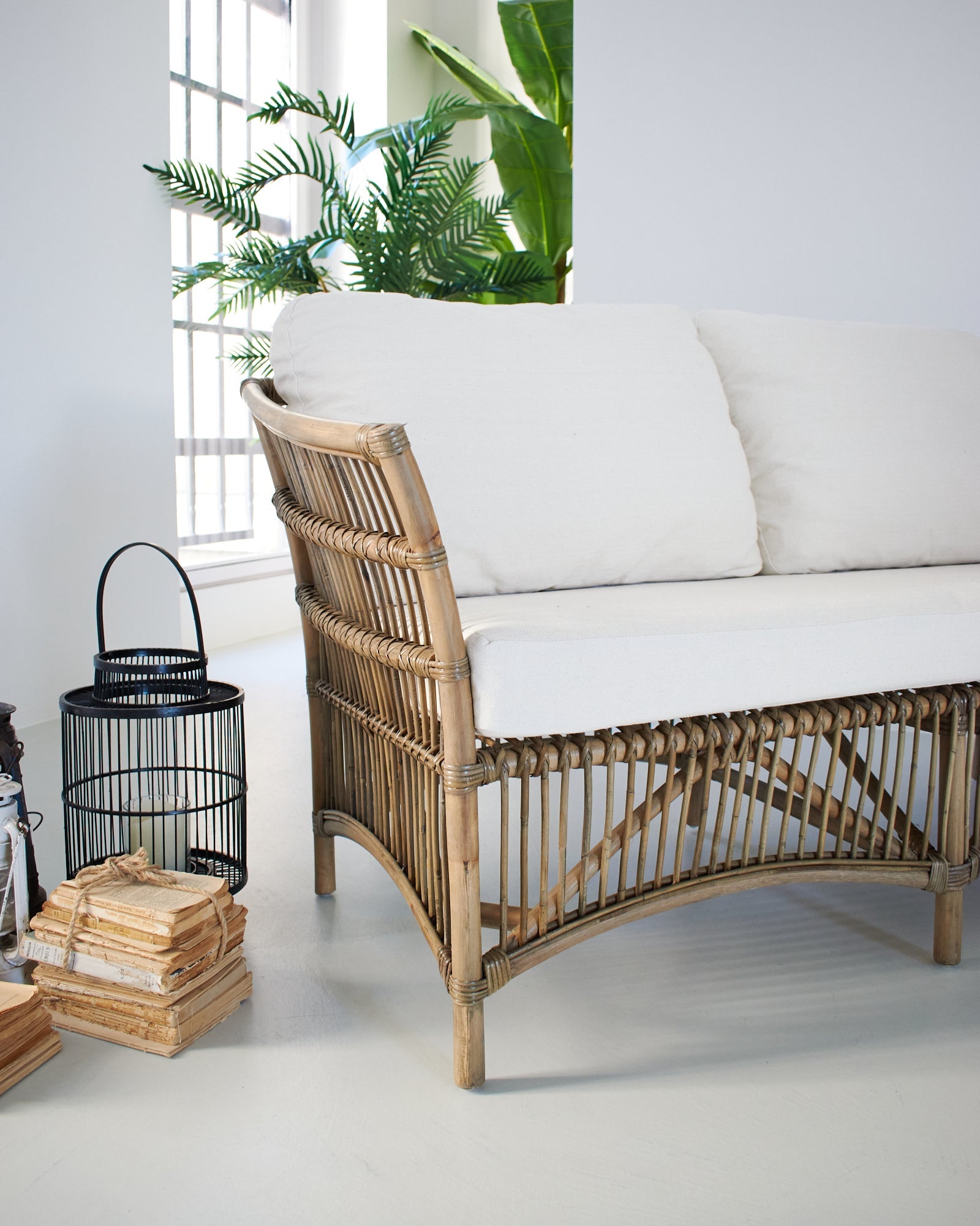 Divano 2 posti in kubu con cuscini St. Kitts 150 cm - OrchideaMilano1981