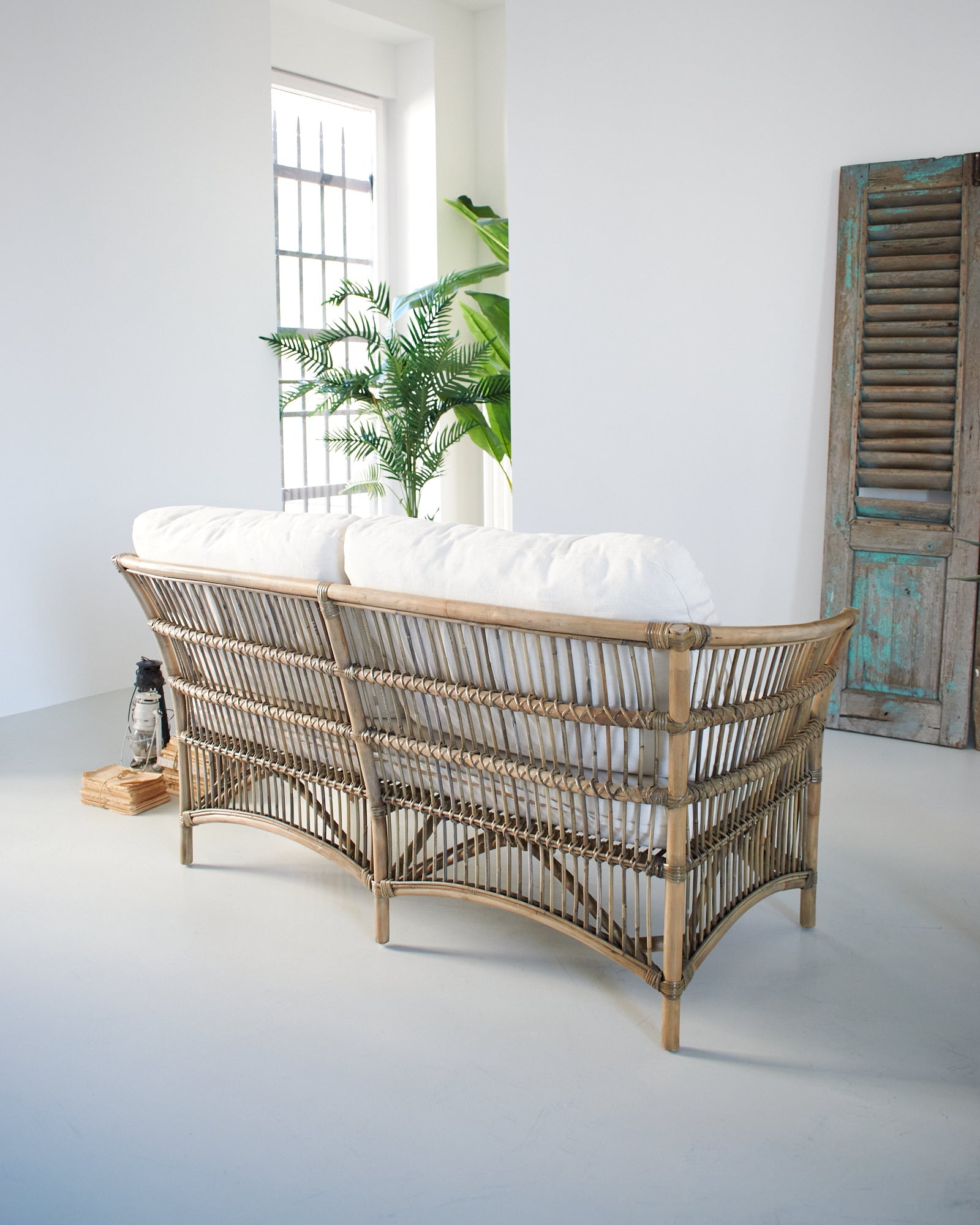 Divano 2 posti in kubu con cuscini St. Kitts 150 cm - OrchideaMilano1981