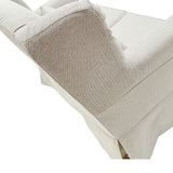 Divano 2 posti in tessuto sfoderabile White and Beige 130 cm - OrchideaMilano1981
