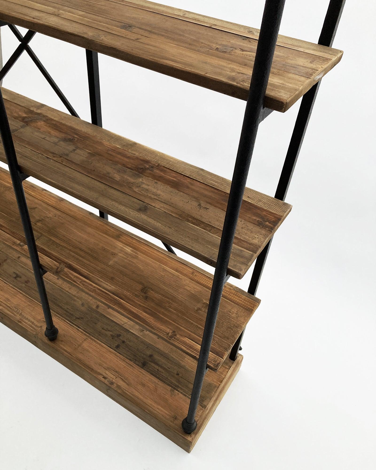 Libreria industriale in legno e ferro Boulangerie XL 213 cm - OrchideaMilano1981