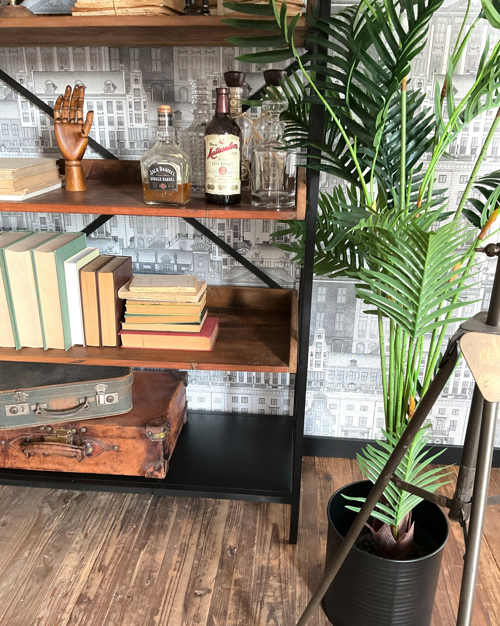 Libreria in ferro e legno Industrial Big 92 cm - OrchideaMilano1981