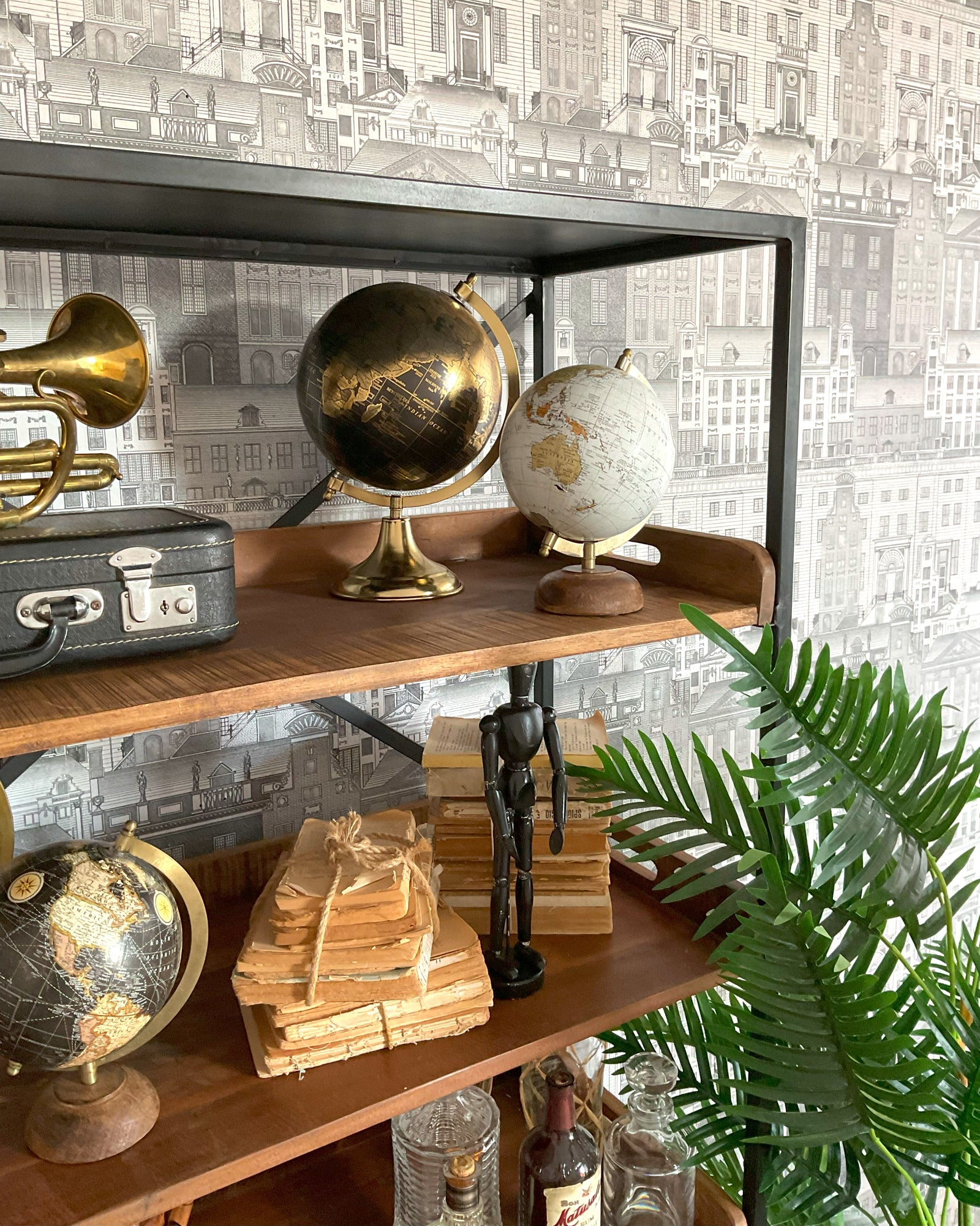 Libreria in ferro e legno Industrial Big 92 cm - OrchideaMilano1981