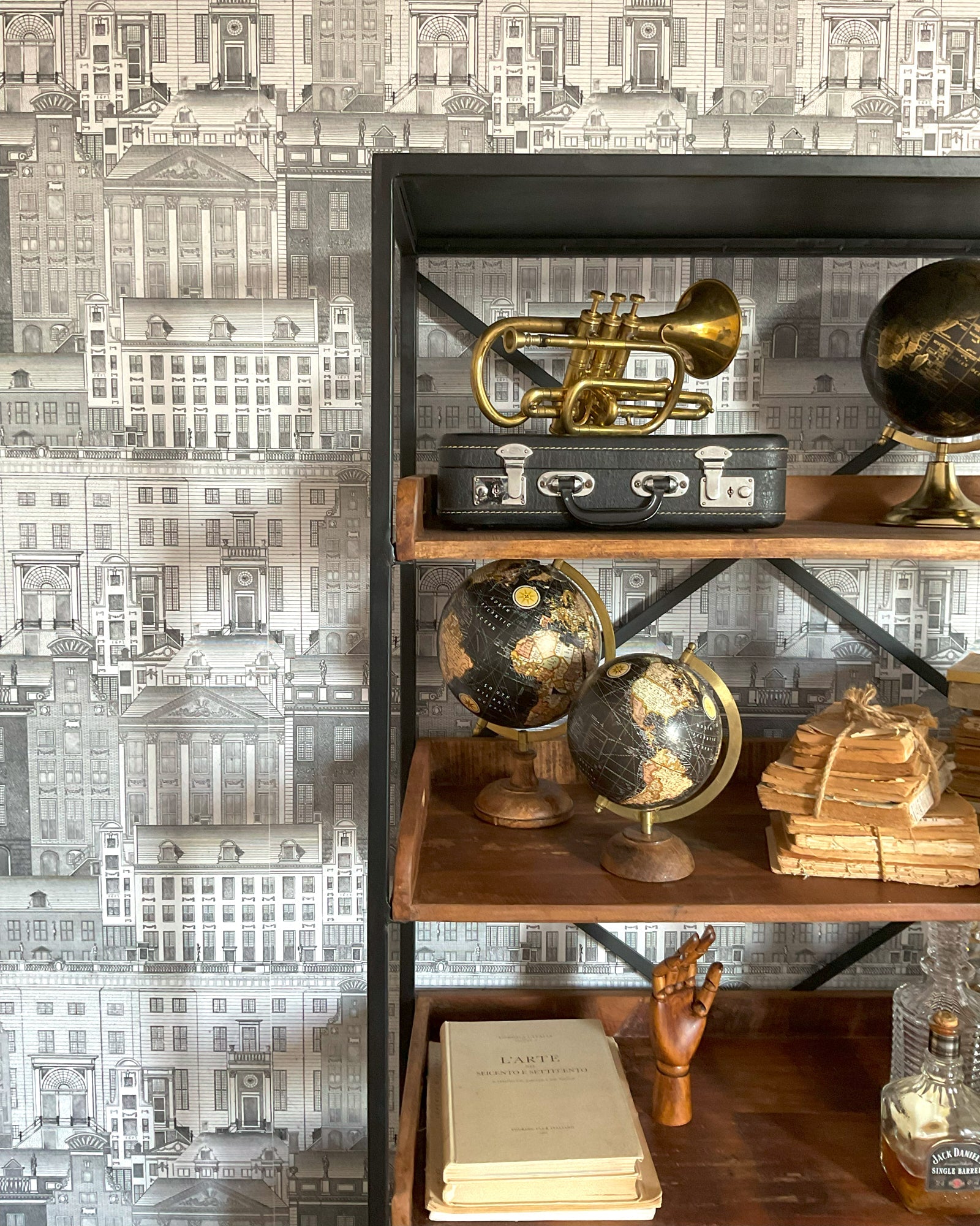Libreria in ferro e legno Industrial Big 92 cm - OrchideaMilano1981