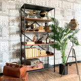 Libreria in ferro e legno Industrial Big 92 cm - OrchideaMilano1981
