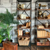 Libreria in ferro e legno Industrial Small 55 cm - OrchideaMilano1981