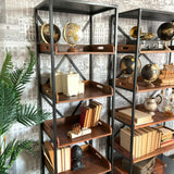Libreria in ferro e legno Industrial Small 55 cm - OrchideaMilano1981