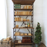 Libreria industriale in legno e ferro Boulangerie 115 cm - OrchideaMilano1981