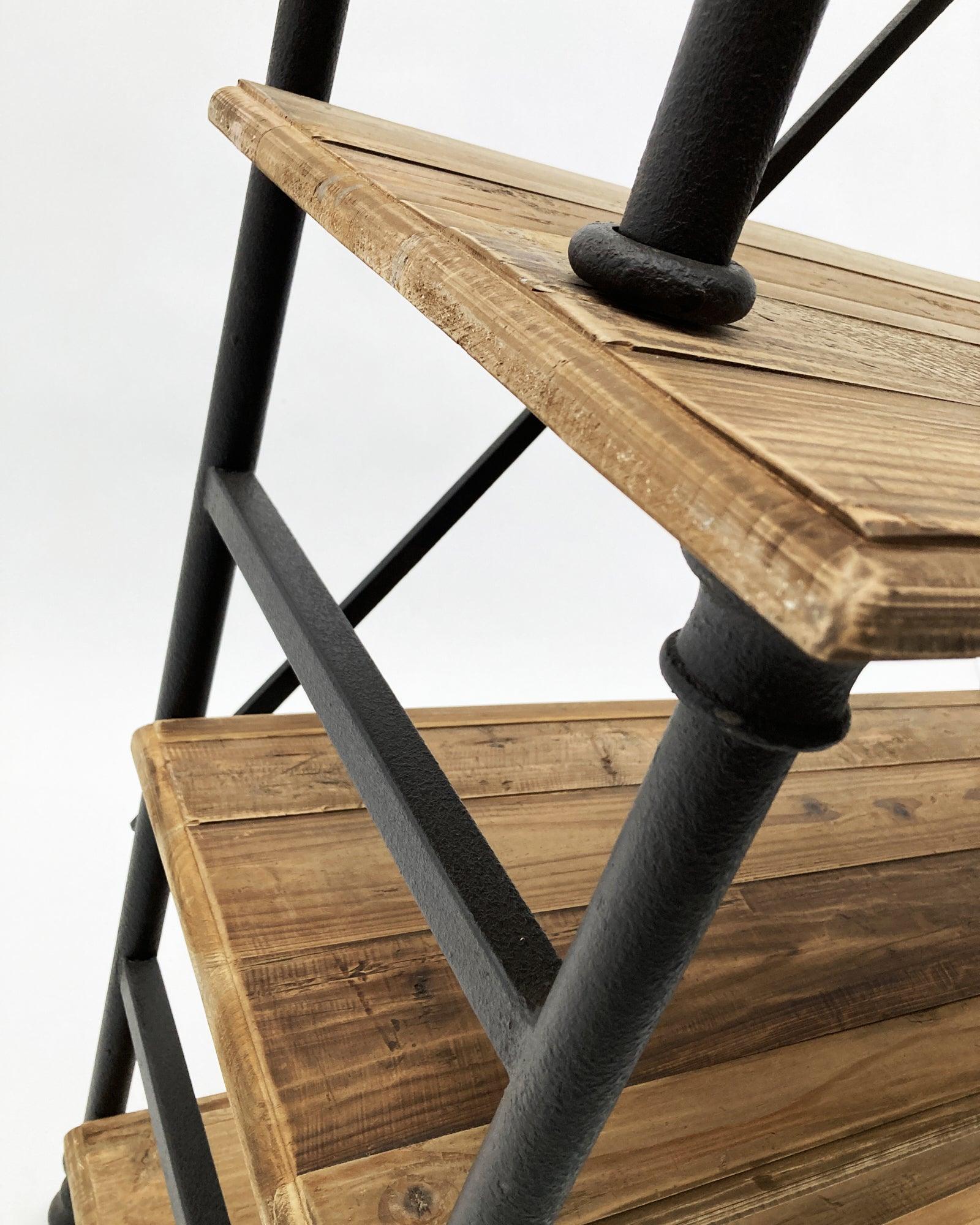 Libreria industriale in legno e ferro Boulangerie 115 cm - OrchideaMilano1981