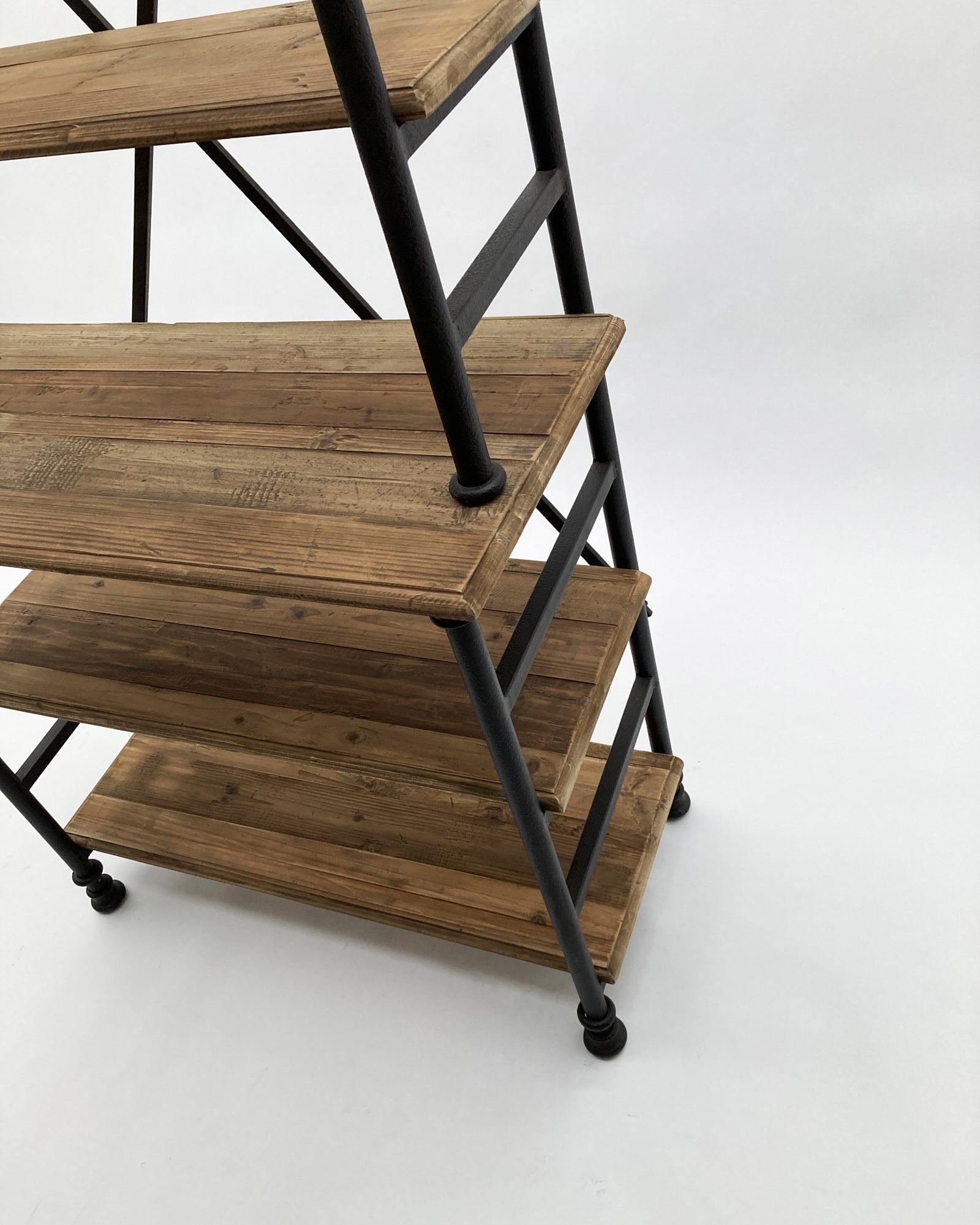 Libreria industriale in legno e ferro Boulangerie 115 cm - OrchideaMilano1981
