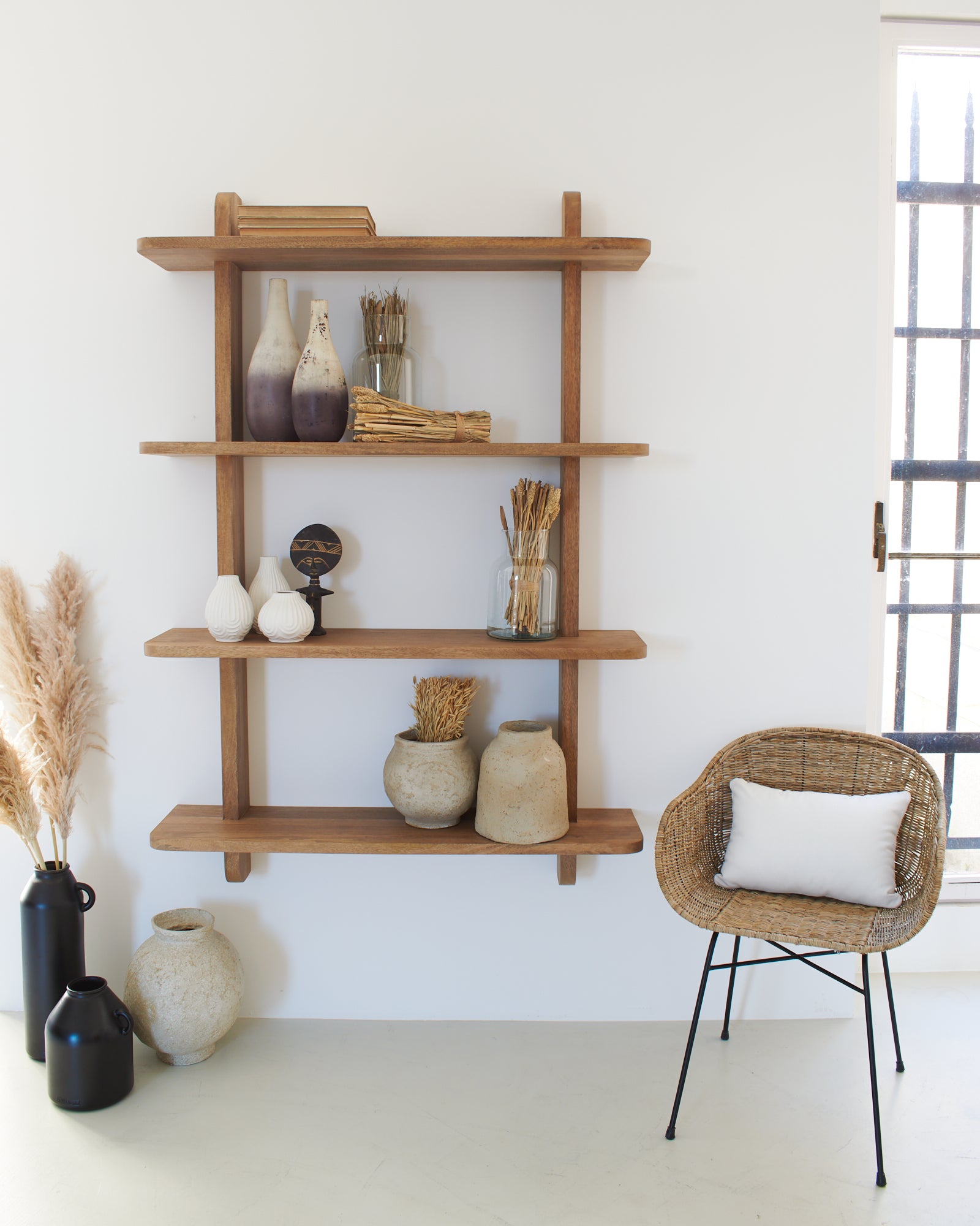 Libreria da parete in legno Skyline 110 cm - OrchideaMilano1981