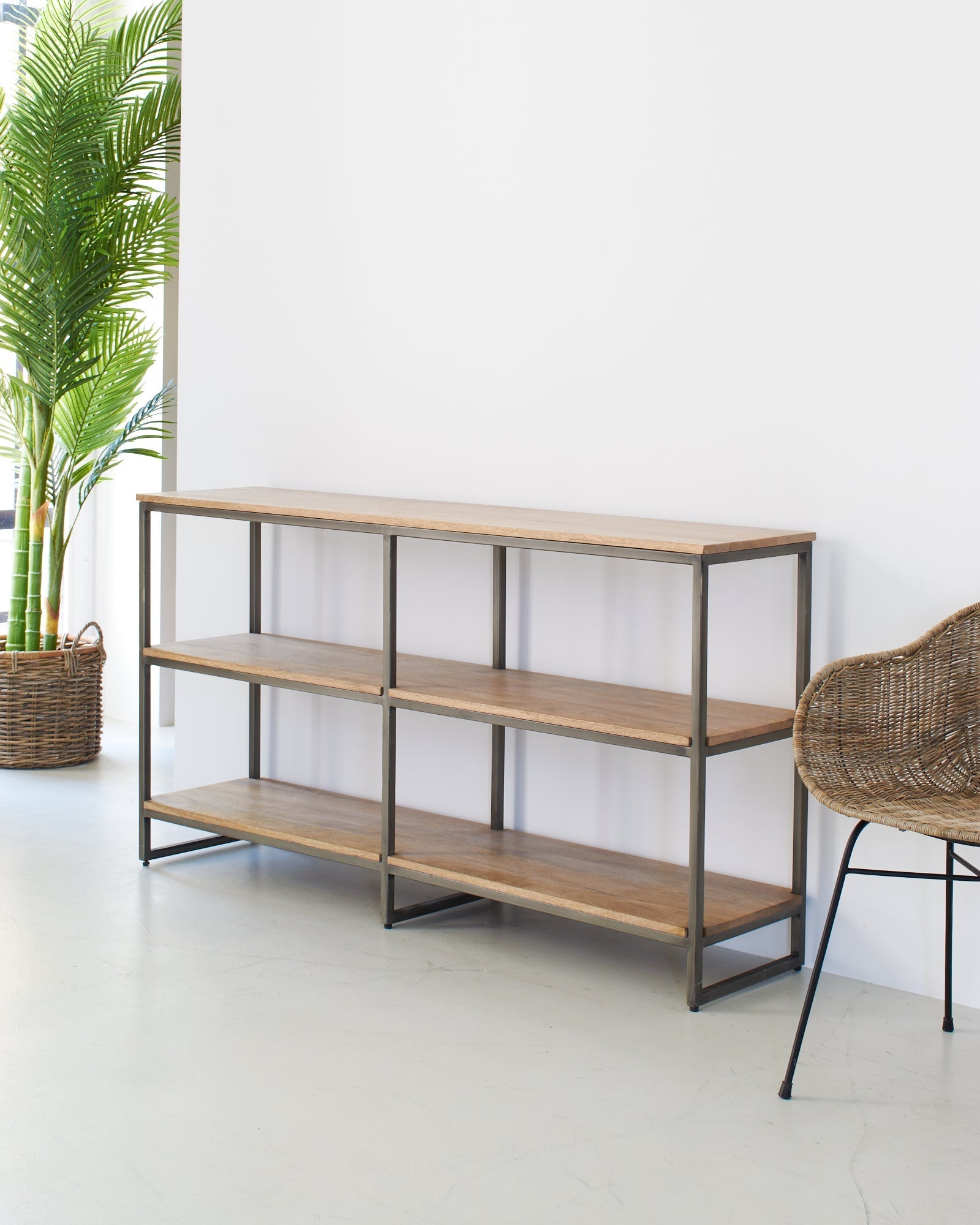 Libreria in legno e ferro Skyline 150 cm - OrchideaMilano1981