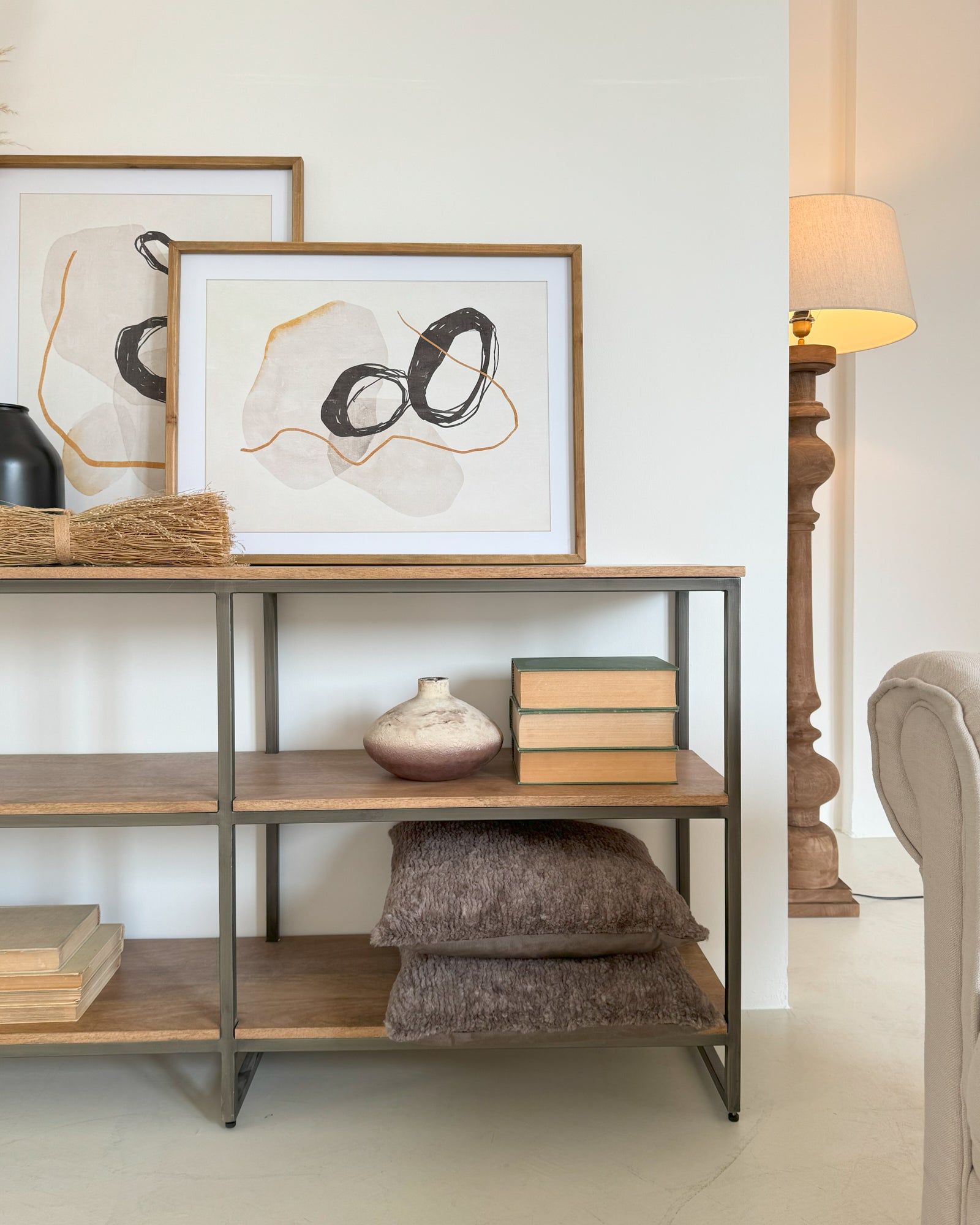 Libreria in legno e ferro Skyline 150 cm - OrchideaMilano1981
