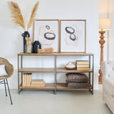 Libreria in legno e ferro Skyline 150 cm - OrchideaMilano1981