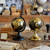 Mappamondi decorativi con base in metallo Golden Age set da 6 - OrchideaMilano1981