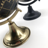 Mappamondi decorativi con base in metallo Golden Age set da 2 - OrchideaMilano1981