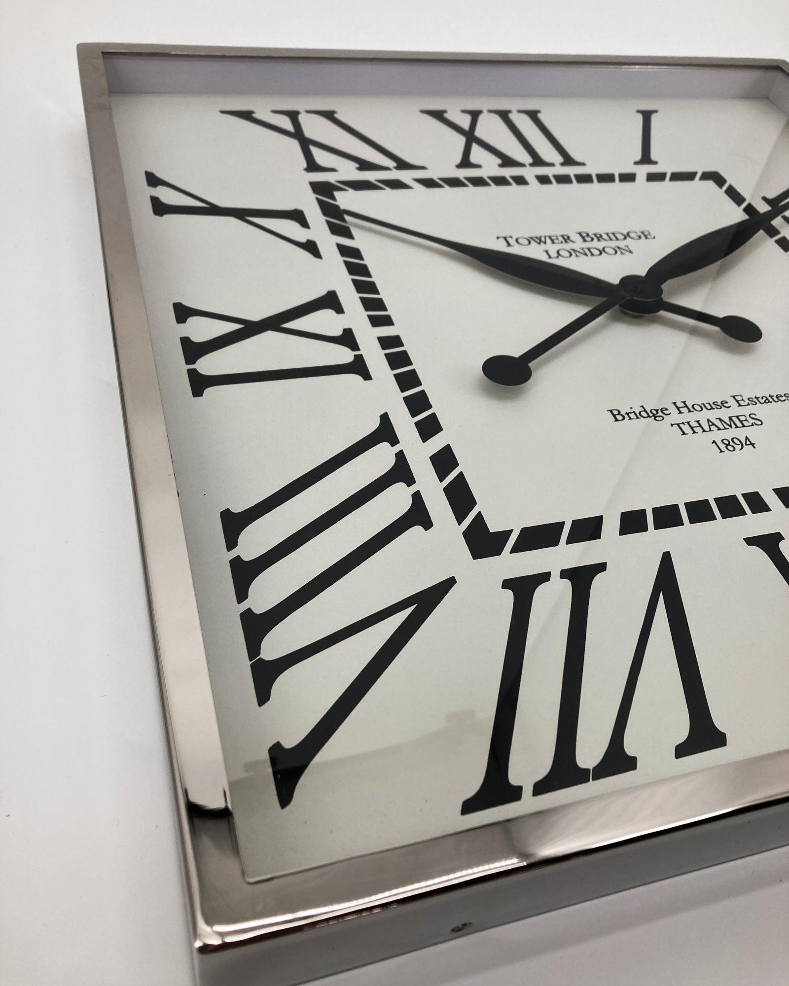 Orologio da parete in alluminio cromato Grand Central - OrchideaMilano1981