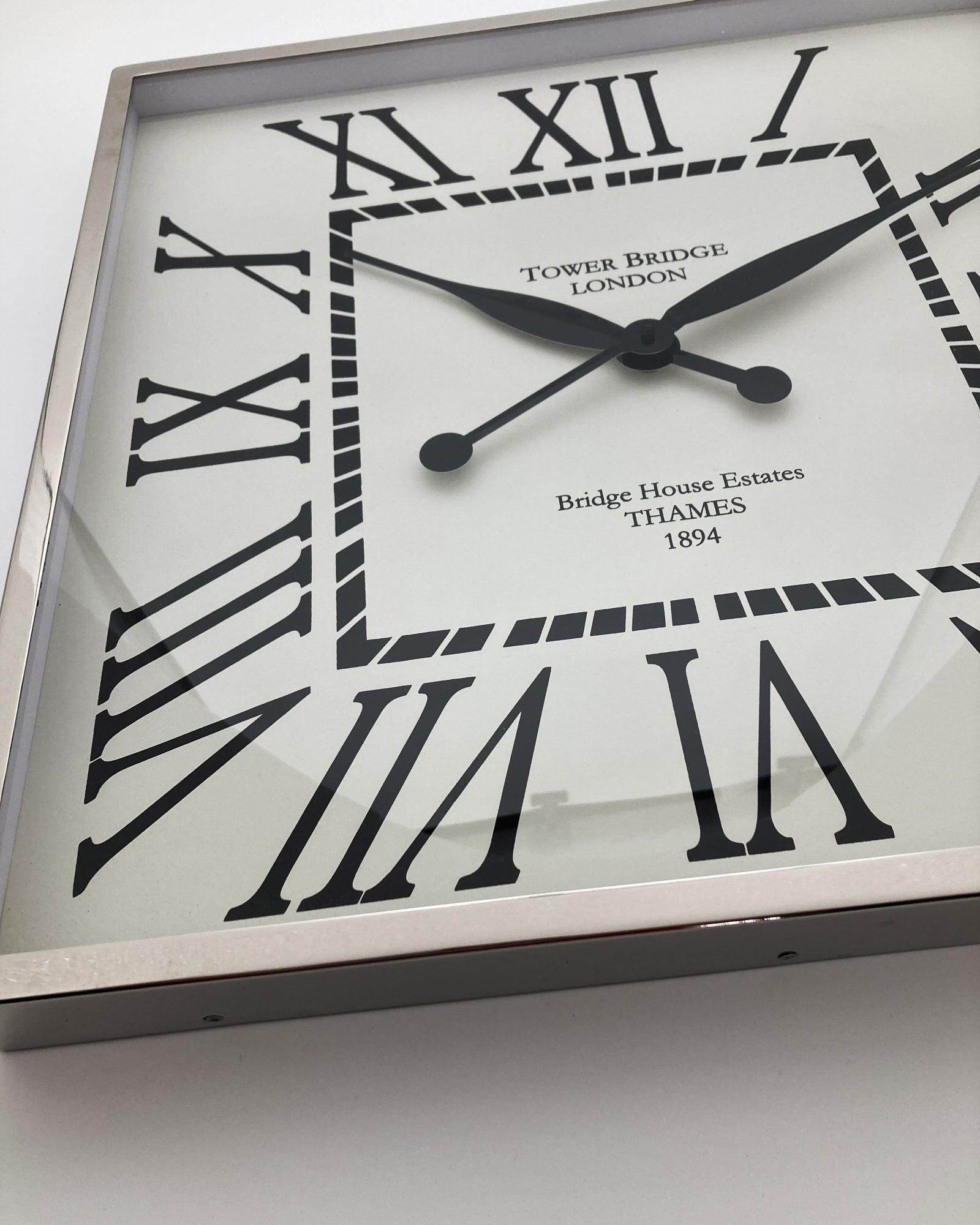 Orologio da parete in alluminio cromato Grand Central - OrchideaMilano1981
