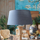 Paralume impero in tessuto Dark Grey 50 cm set di 4 - OrchideaMilano1981