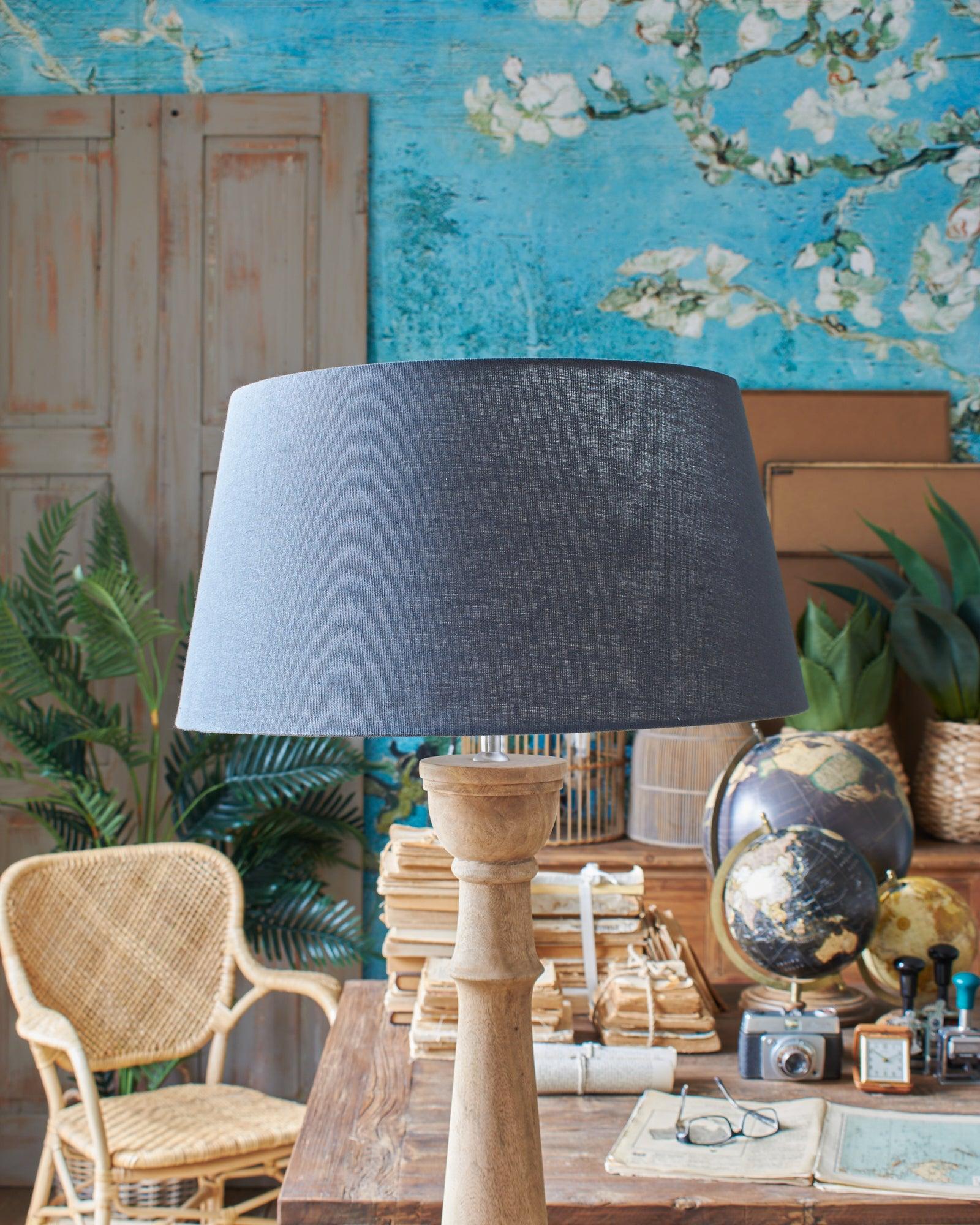 Paralume impero in tessuto Dark Grey 50 cm set di 4 - OrchideaMilano1981