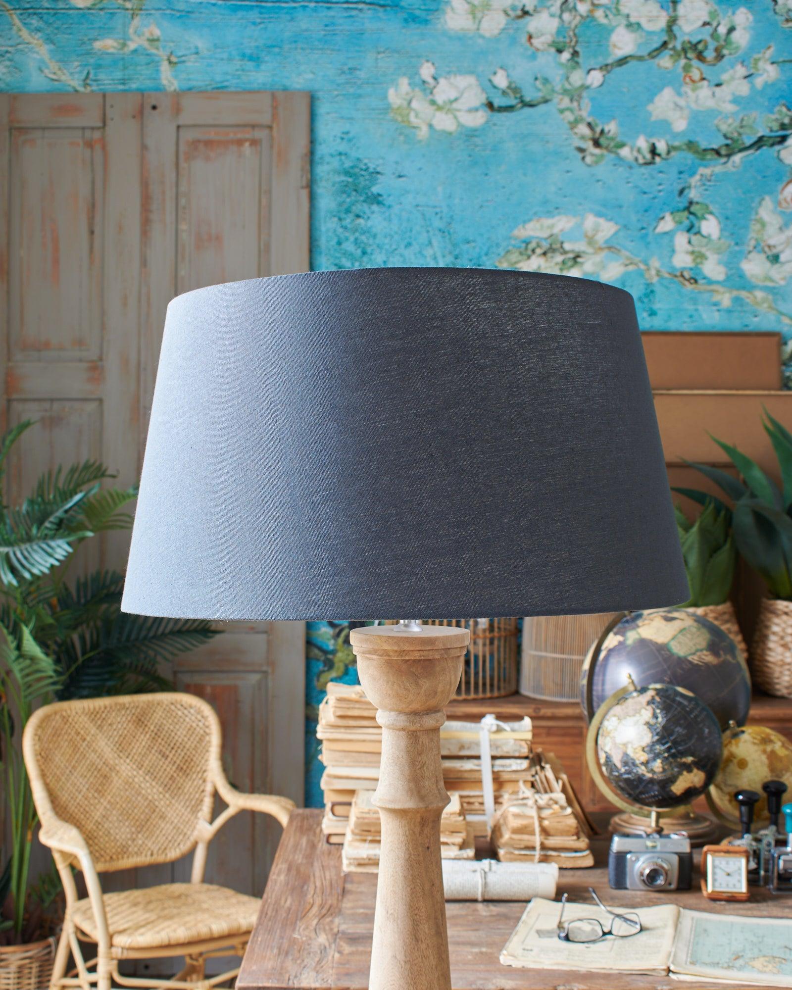 Paralume impero in tessuto Dark Grey 55 cm set di 4 - OrchideaMilano1981