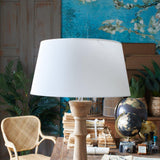 Paralume impero in tessuto White 50 cm set di 4 - OrchideaMilano1981