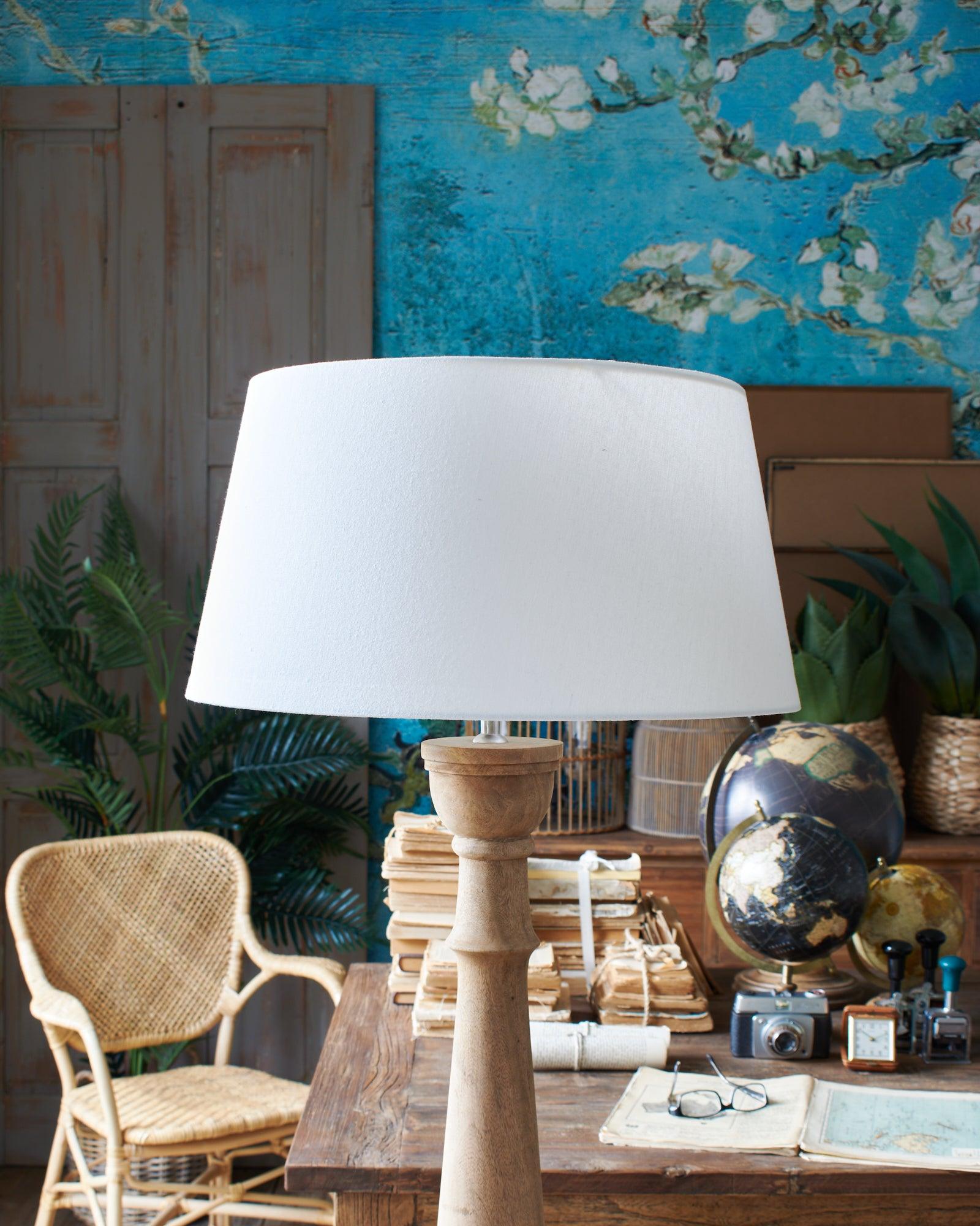 Paralume impero in tessuto White 50 cm set di 4 - OrchideaMilano1981