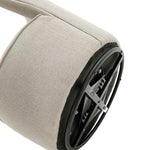 Poltrona girevole in tessuto White and Beige - OrchideaMilano1981