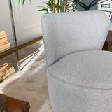 Poltrona girevole in tessuto White and Beige - OrchideaMilano1981
