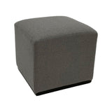 Pouf a cubo in tessuto Dark Grey - OrchideaMilano1981
