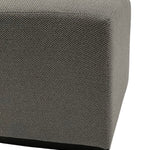 Pouf a cubo in tessuto Dark Grey - OrchideaMilano1981