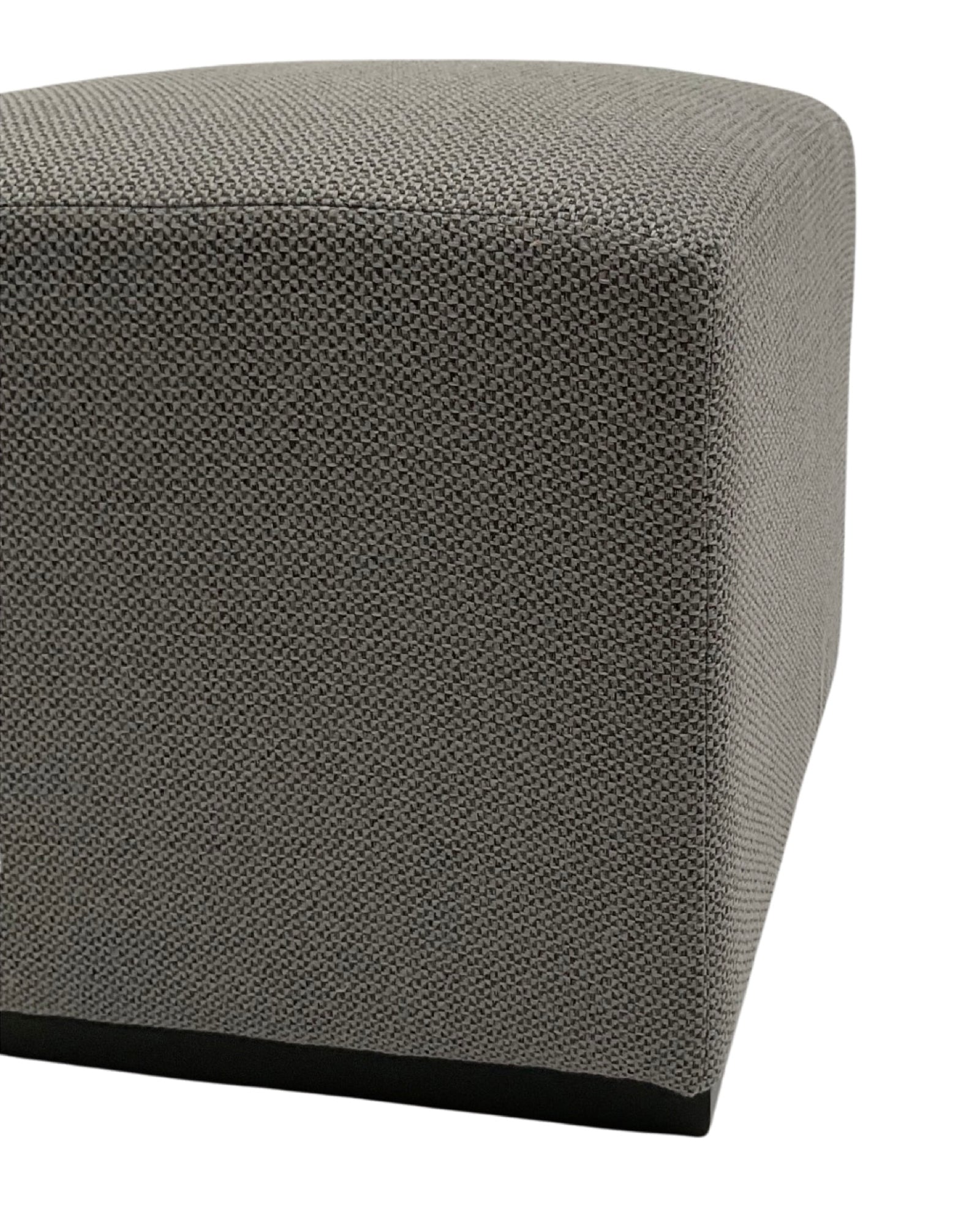 Pouf a cubo in tessuto Dark Grey - OrchideaMilano1981