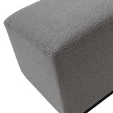 Pouf a cubo in tessuto Dark Grey - OrchideaMilano1981