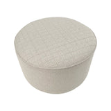 Pouf in tessuto capitonnè White and Beige - OrchideaMilano1981