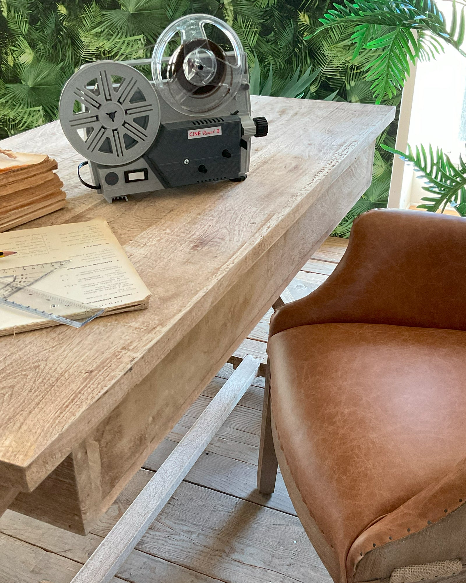 Scrittoio in legno massello East Colonial 122 cm - OrchideaMilano1981