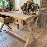 Scrittoio in legno massello East Colonial 122 cm - OrchideaMilano1981