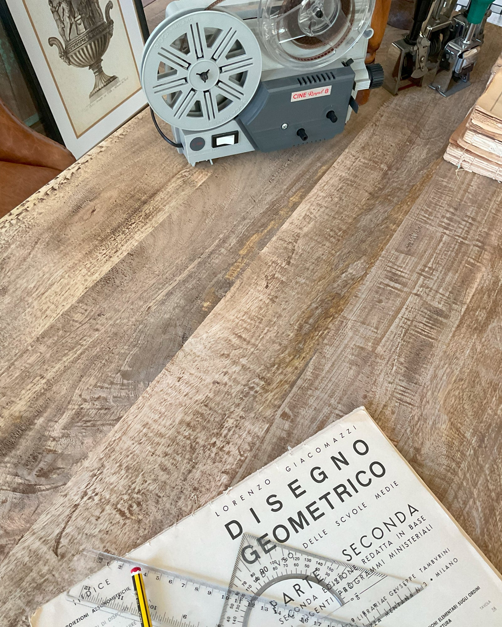 Scrittoio in legno massello East Colonial 122 cm - OrchideaMilano1981