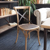 Sedia in legno e rattan Efesto - OrchideaMilano1981
